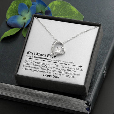 Best Mom Ever Forever Love Necklace - Love You This Much